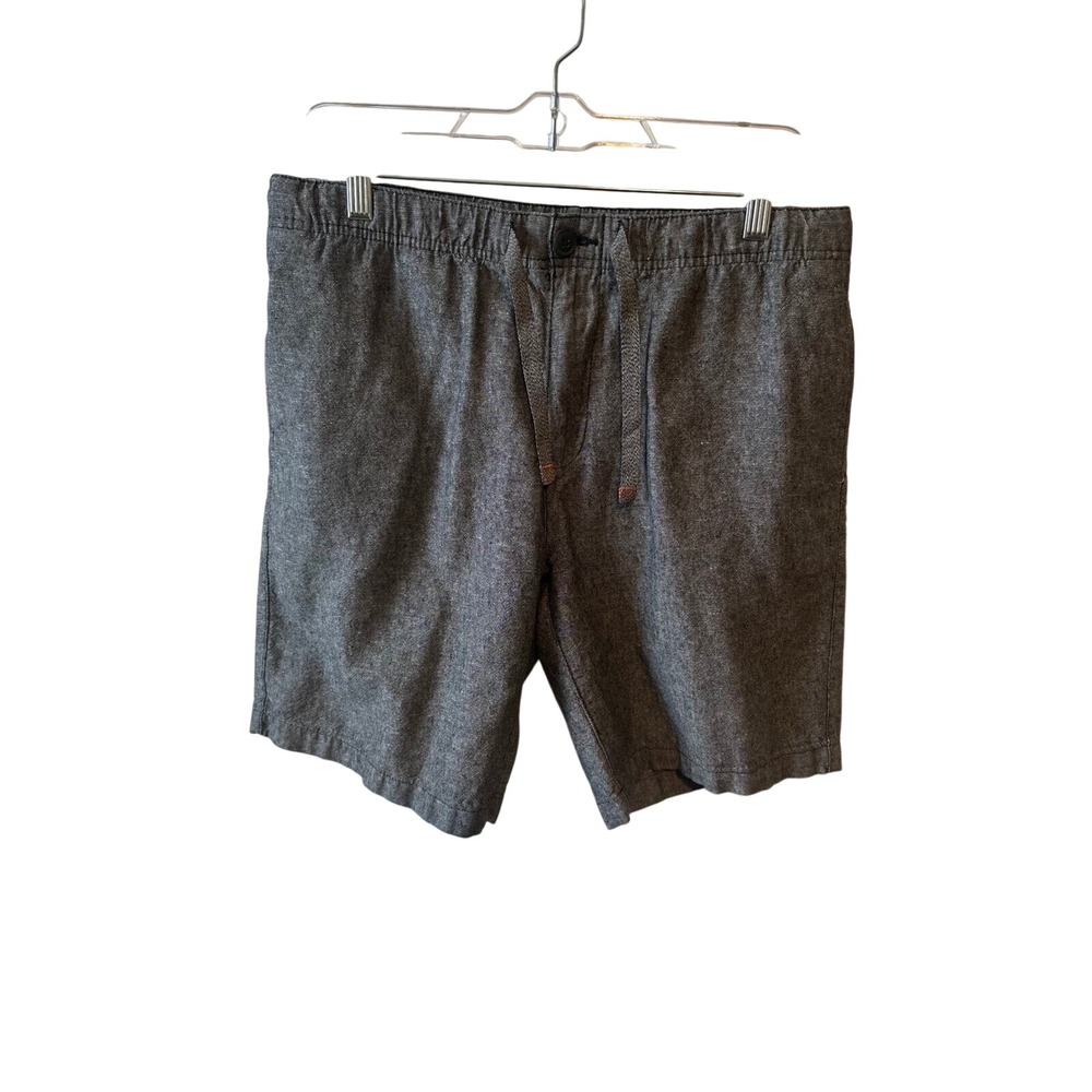Trio Raphael Mens Shorts Gray Casual Elastic Waist Flat Front Size M
